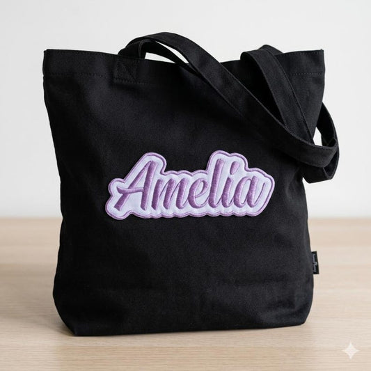 Personalised embroidered name patch example 2