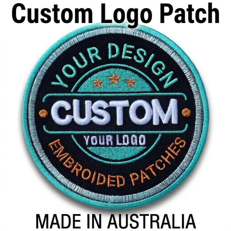 Custom embroidered business logo patch