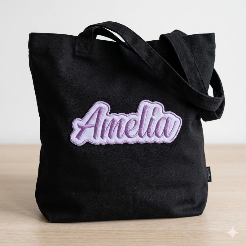 Personalised embroidered name patch example 2