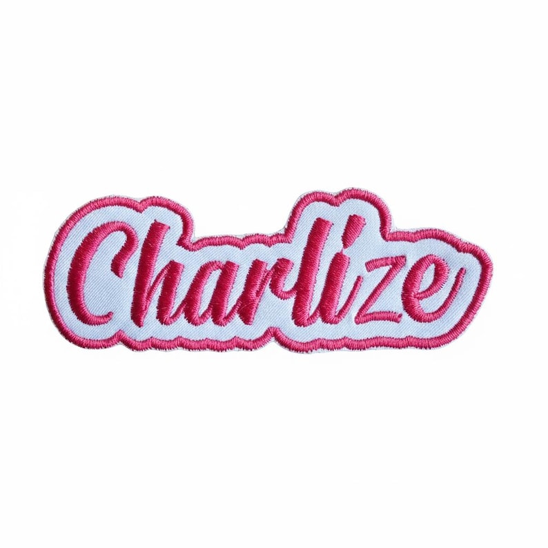 Personalised embroidered name patch example 9